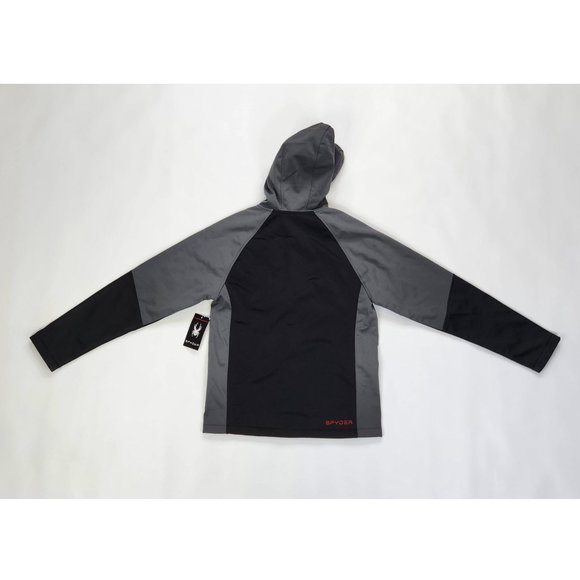 Spyder Softshell Jacket Mens Size Small Black and Gray - Picture 2 of 4